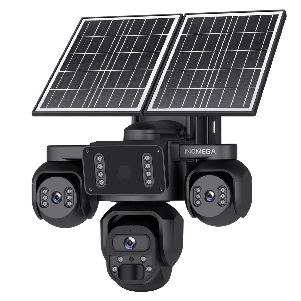 Three-eye Solar Camera AOV Low Power Consumption Camera9MP High Definition Full Color4G Solar Monitoring