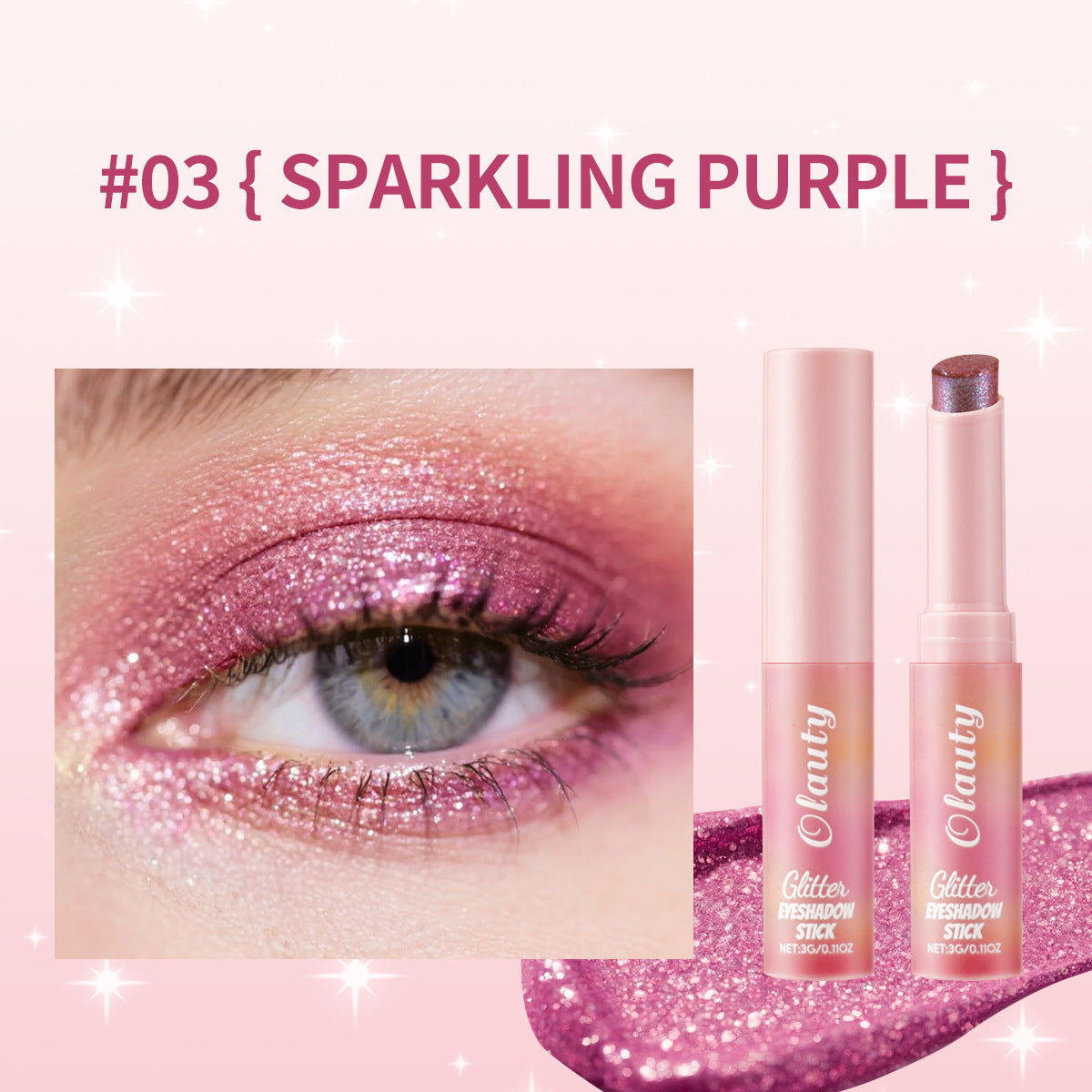 tk Jelly Highlight Eyeshadow Stick3g Contour Highlight Stick Pearlescent Shimmer6Color Packaging Beauty Makeup
