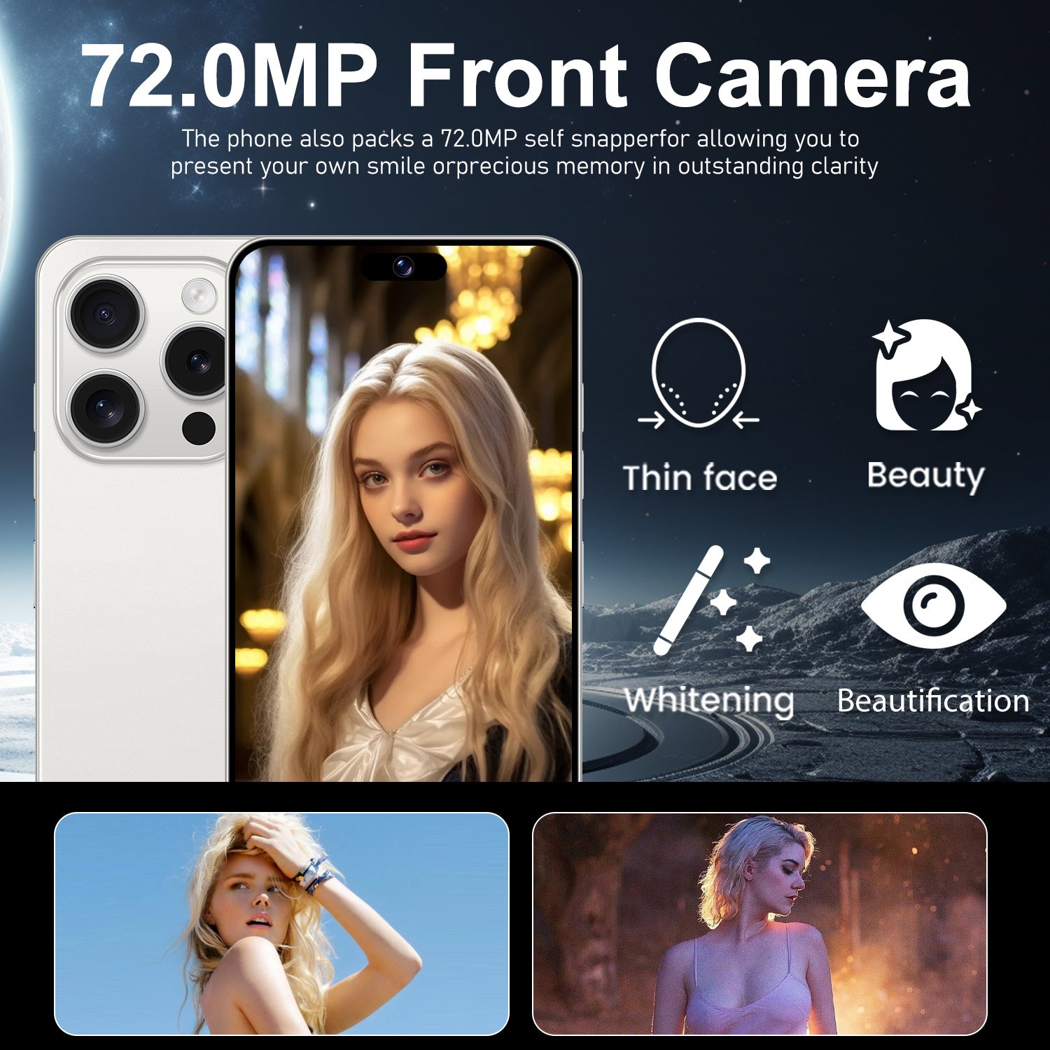 Mobile Phone i15 ProMax 7.3Large Screen 16+1T Android All-in-One Machine Source Factory(Popular)