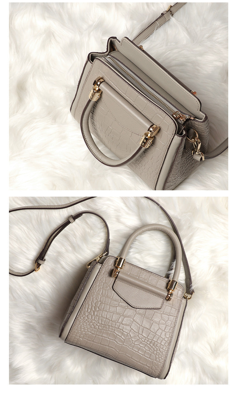 2024New Year's Fashionable and Elegant Crocodile Pattern Single Shoulder Handbag for Women