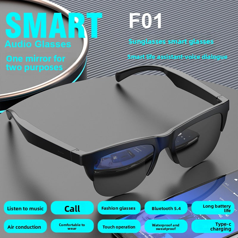 F01Wireless Stereo Smart Bluetooth Glasses Waterproof Bluetooth Hands-Free Call Music Playback Sunglasses Sunglasses