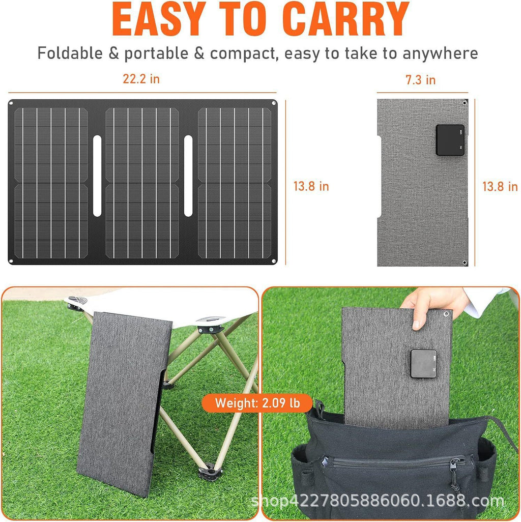 Exclusive Supply30W Outdoor Solar Folding Panel High Efficiency Charger Monocrystalline Silicon Solar Cell