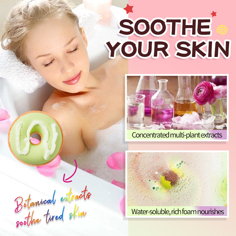Macaron Donut Bath Salt Ball SADOER Clean Body Bath Salts  Wholesale