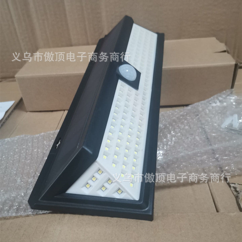 Outdoor Solar Street Light Garden Light Household Sensor Light Outdoor Waterproof Wall Light Garage Light118led Lamp
