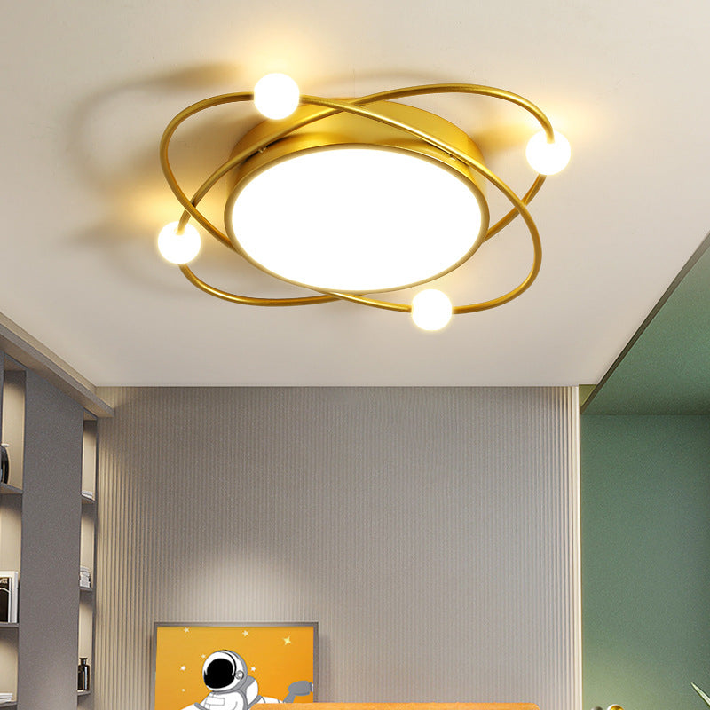 Bedroom lamp warm and romantic creative lighting fixture LED Living Room Home Ceiling Light Fixture Simple Modern Round Room Lamp