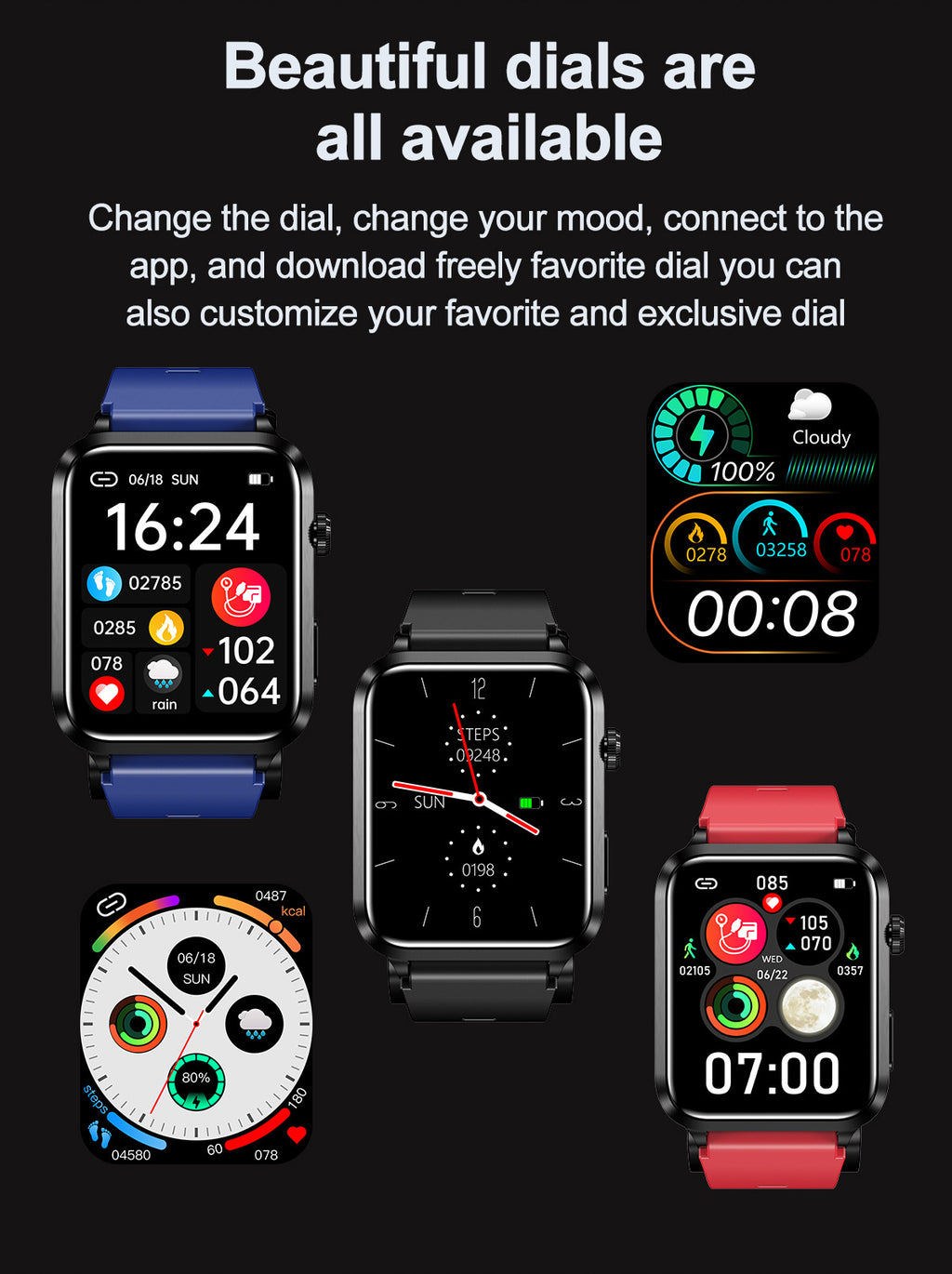 New S11Air Pump Type Precision Blood Pressure Smart Health Watch ECG Uric Acid Blood Lipid Monitoring Smart Watch