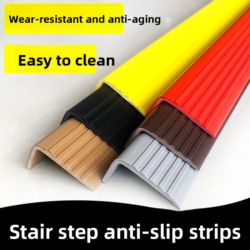 Self-adhesive anti-slip stair treads PVC Anti-slip corner guards for home use, modern and simple style for home staircases