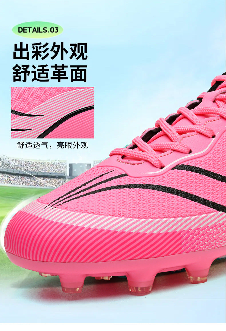 New professional football shoes for men and women teenagers TF Broken Nail AG Long Spike Lightweight Wear-Resistant Competition Training Shoes