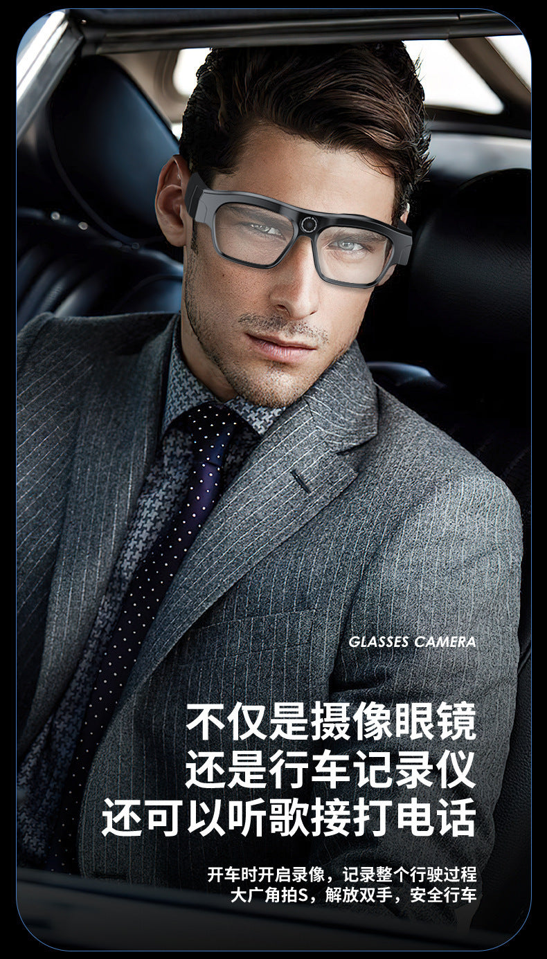 AI Glasses mate2Black Technology Translation Bluetooth Glasses Camera Photo Outdoor Windproof Card Insert Video Glasses