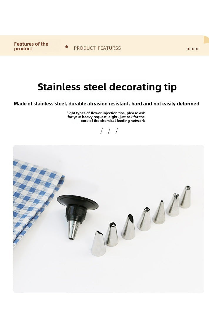Factory Direct Supply Baking DIY Cake Decorating Tools Cream Piping Nozzles Cookie Decorating Set Melting Bean Squeezing Set