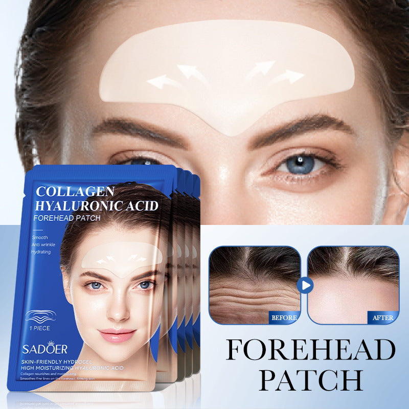 Hyaluronic Acid Forehead Patch SADOER Collagen Firming Improves Forehead Wrinkles  Wholesale
