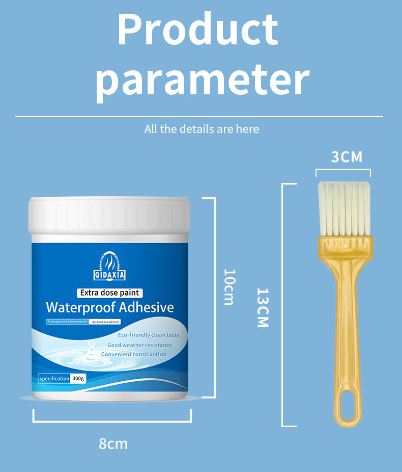 Transparent Waterproof Agent Bathroom Waterproof Coating No Tile Breaking Glue Acrylic Pure Acrylic Waterproof Glue Anti-Seepage