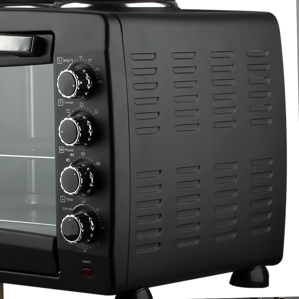 RAF European Standard 2-in-1 Multifunctional Electric Oven Household Kitchen Appliance for Baking Cakes and Stir-frying55L