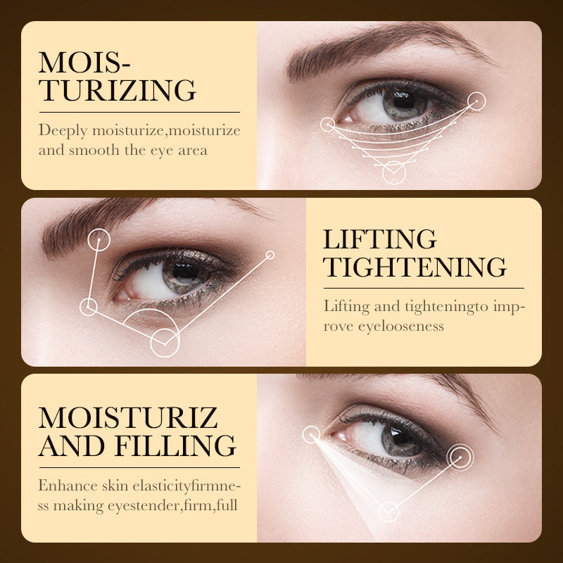 24K Gold Eye Cream ZOZU Hyaluronic Acid Improves Dark Circles and Eye Wrinkles  Wholesale