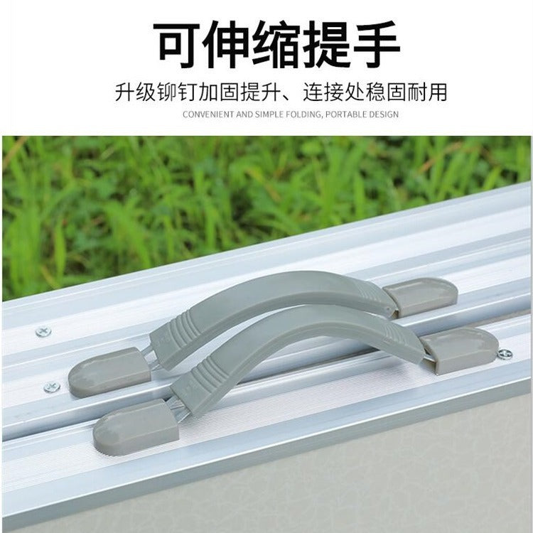 In Stock Dropshipping Outdoor Folding Table Aluminum Alloy Simple Square Table Camping Stall Folding Table Portable Stall Table