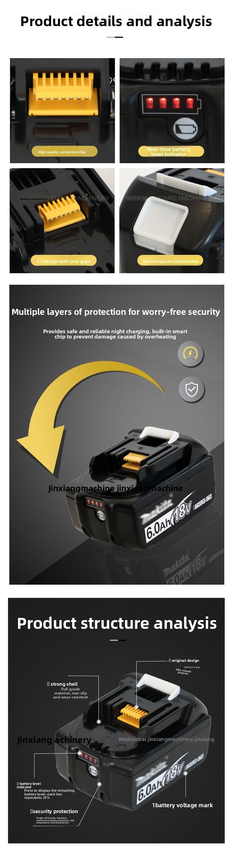 MT Compatible with Lithium Battery for Universal Cordless Drill and Angle Grinder Makita Replacement for Large Dock Charger