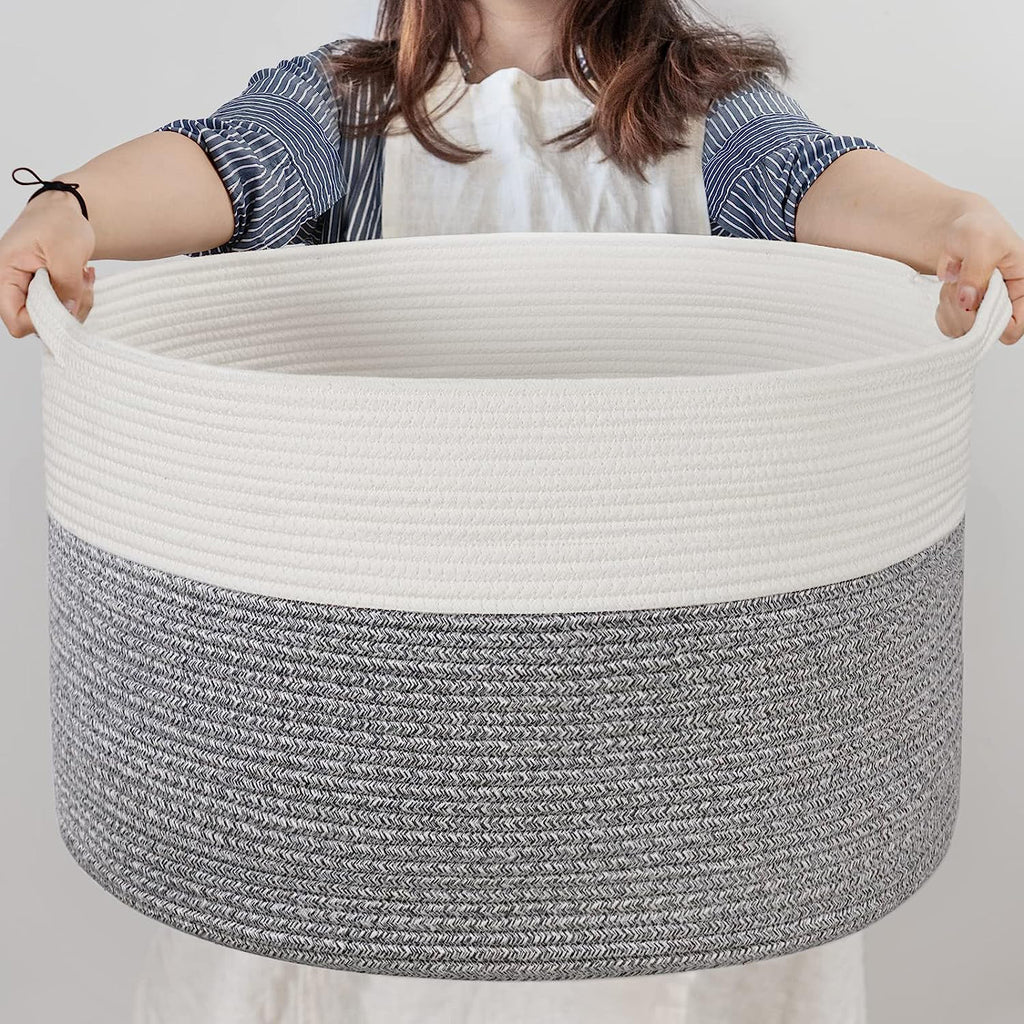 Woven Storage Basket Laundry Basket Dirty Clothes Basket Miscellaneous Children's Toy Organizer Foldable