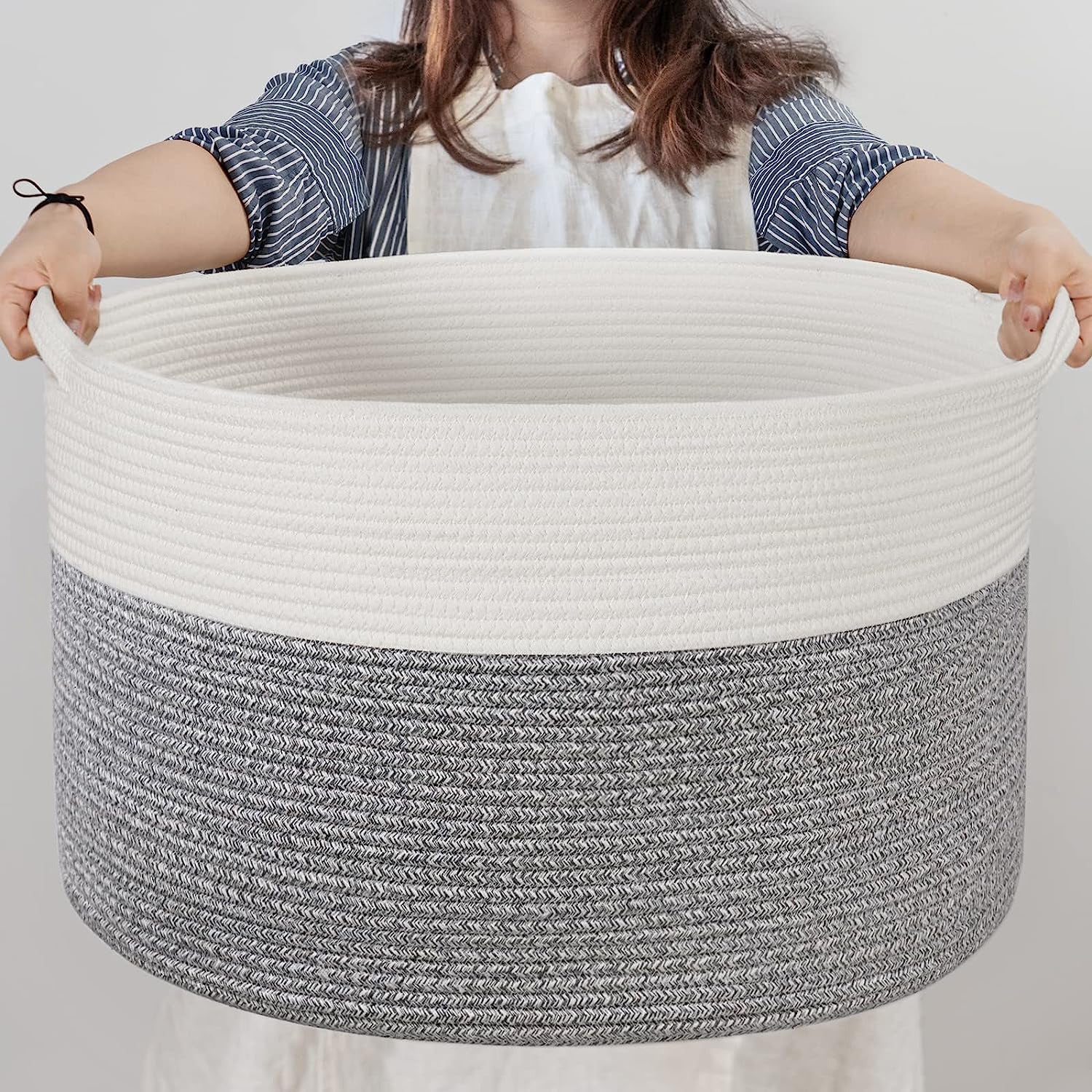 Woven Storage Basket Laundry Basket Dirty Clothes Basket Miscellaneous Children's Toy Organizer Foldable