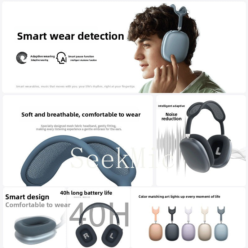 Bluetooth Wireless Over-Ear Headphones Full Coverage Comfortable Long Battery Life Customizable Bluetooth Headphones