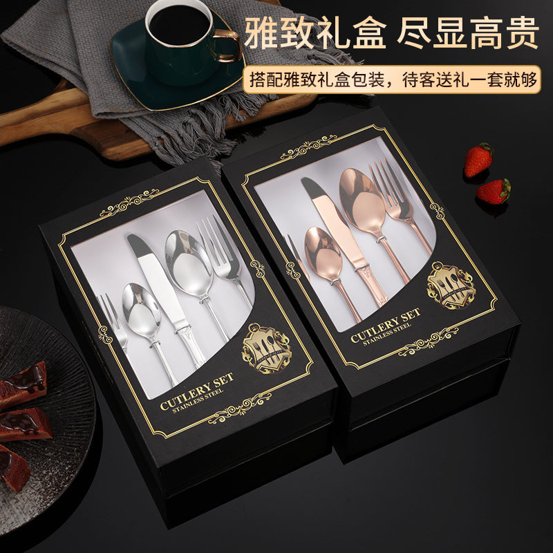 New Hot Selling Stainless Steel Royal Court Tableware Knife, Fork, Spoon40Set20Set of Steak Knives and Forks