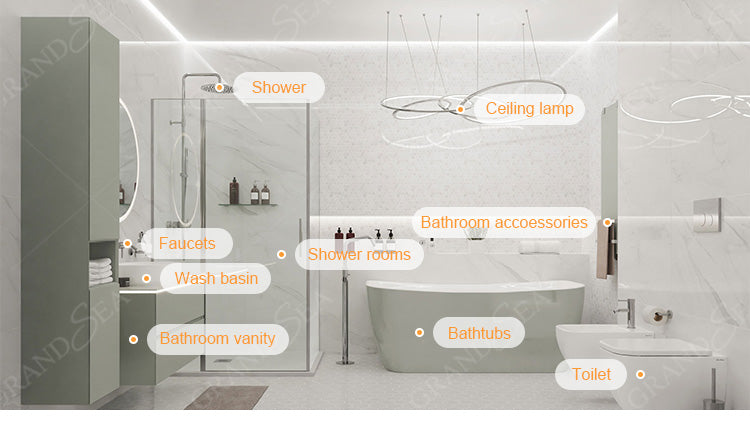 European Style Hot Selling Washroom Floating Slate Countertop Double Basin Bathroom Vanity