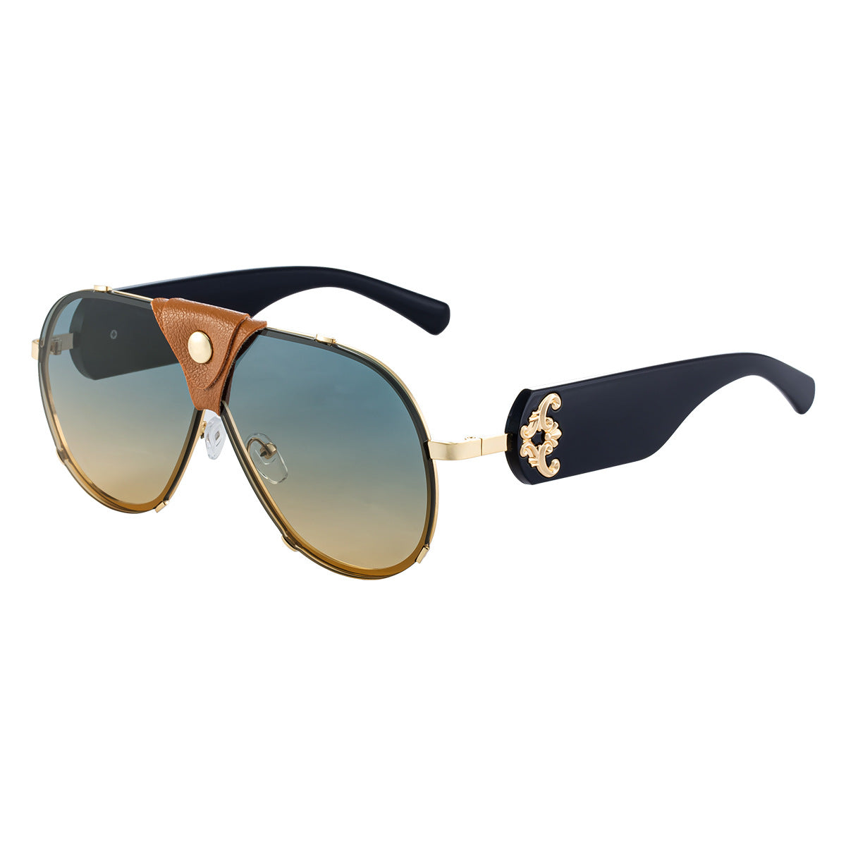 2025New Style Toad Glasses Men's European and American retro Sunglasses Pilot Sunglasses Men's Sunscreen Driving Glasses