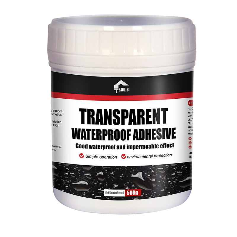Transparent Waterproof Adhesive Exterior Wall Roof Bathroom Leak Repair Glue No Brick Breaking Floor Waterproof Coating Sealant