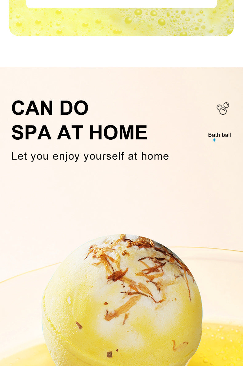 Dried Flower Explosive Bath Salt Ball100gSADOER Clean Fragrance Bath Ball  Wholesale