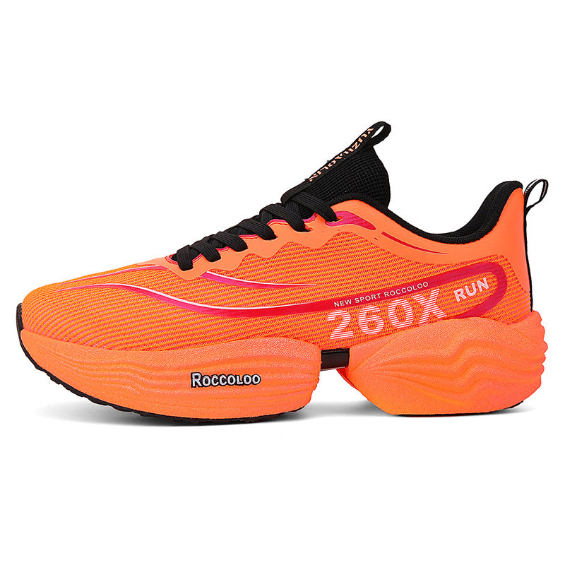 2025New Carbon Plate Anti-Slip Soft Sole Sports Shoes Dropshipping Couple Mesh Breathable Racing Running Shoes
