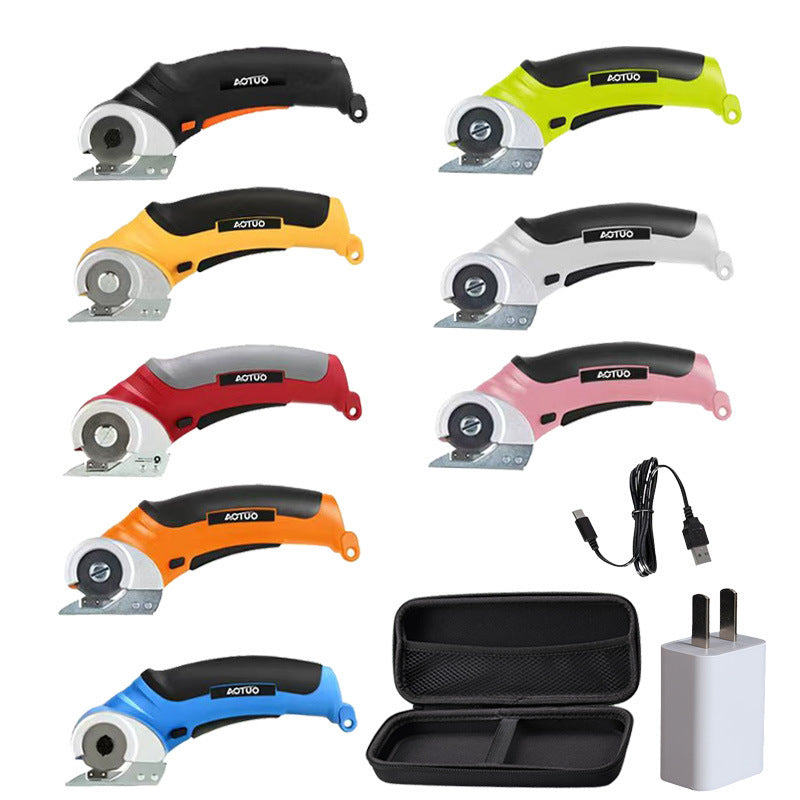 Handheld Clothing Leather Tailor Fabric Scissors Mini Carpet Lithium Battery Scissors New Fabric Electric Scissors