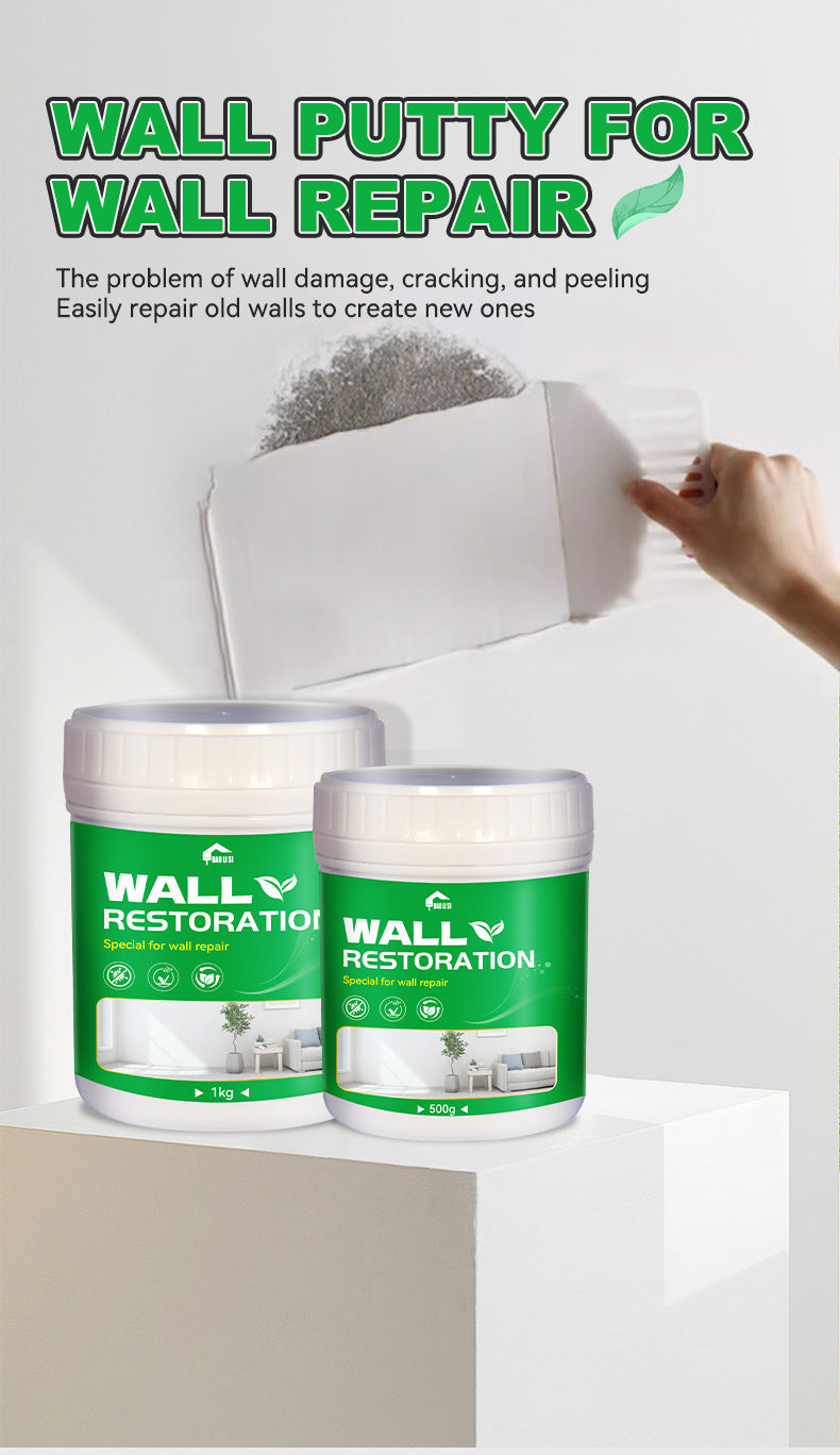 baolisi Home Wall Repair Paste Wall Nail Hole Crack Peeling Repair Paste Waterproof and Mildew Resistant White Putty Powder