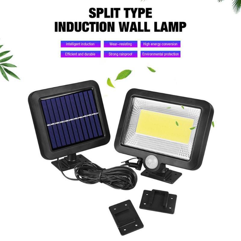 New Outdoor Solar Charging100COB Split Sensor Light Garden Light Wall Light Garden Light Power Outage Emergency Light