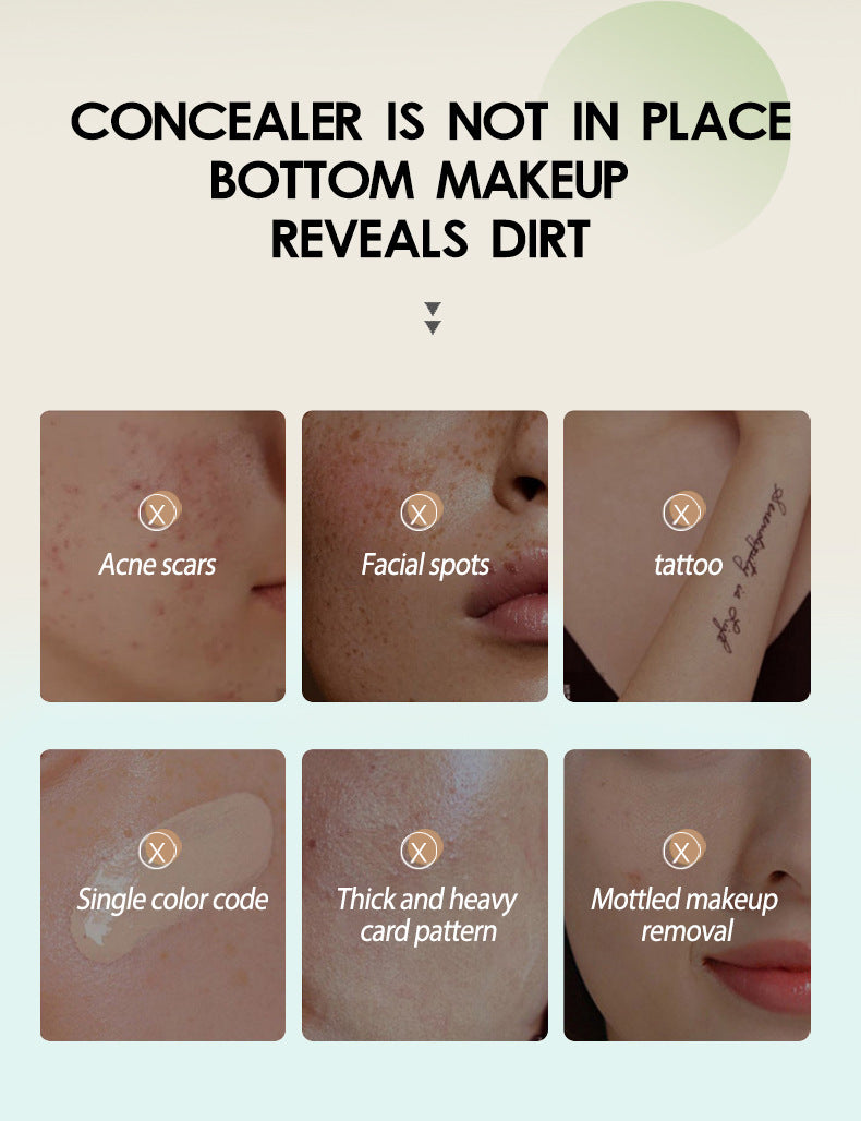 E-commerce Dropshipping Yellow Black Skin Foundation Double-ended Concealer Foundation Stick Waterproof Non-smudge Wholesale Cosmetics