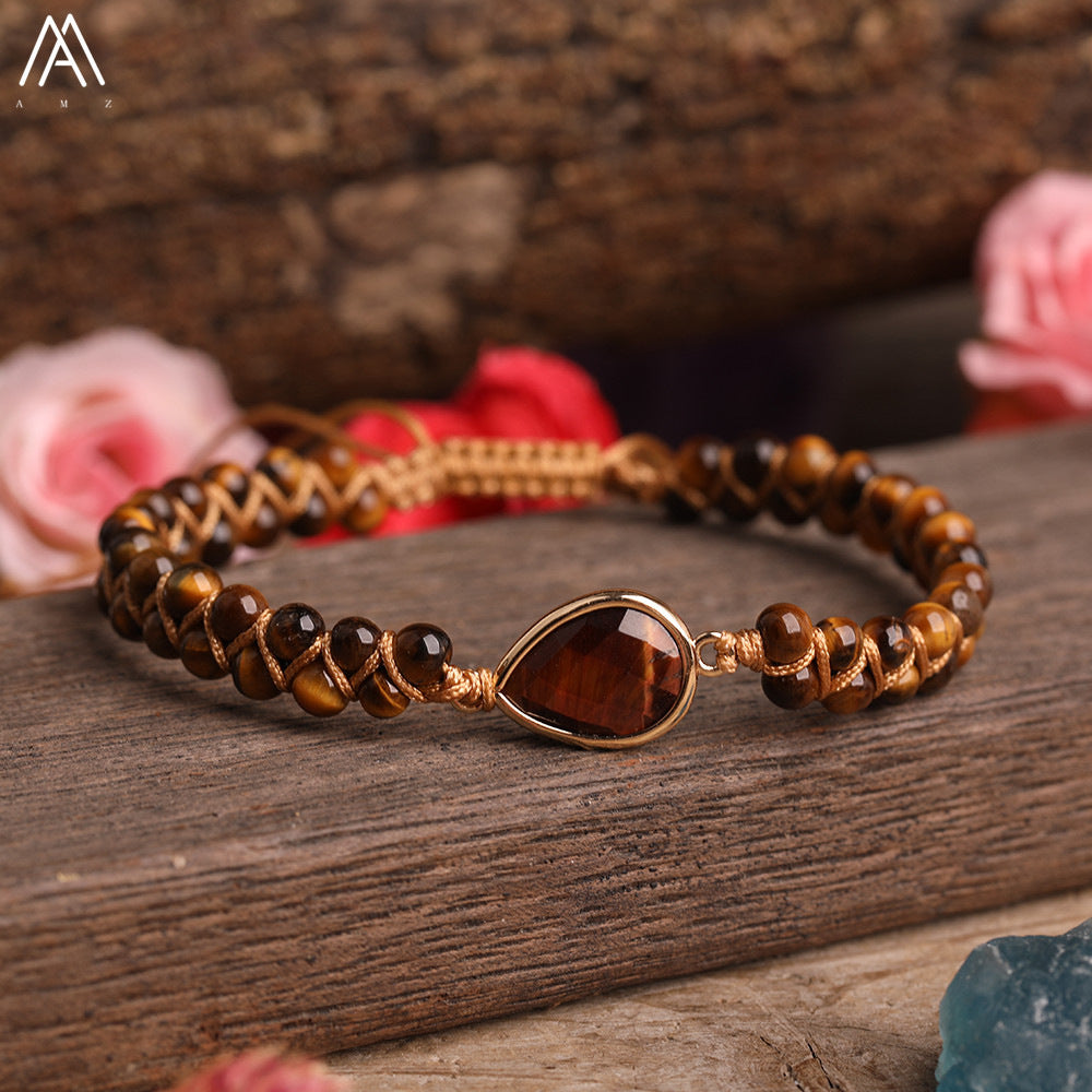 AliExpress8mm Volcanic Lava Stone Bracelet Natural Emperor Stone Couple Fashion Bracelet Factory Direct Sale