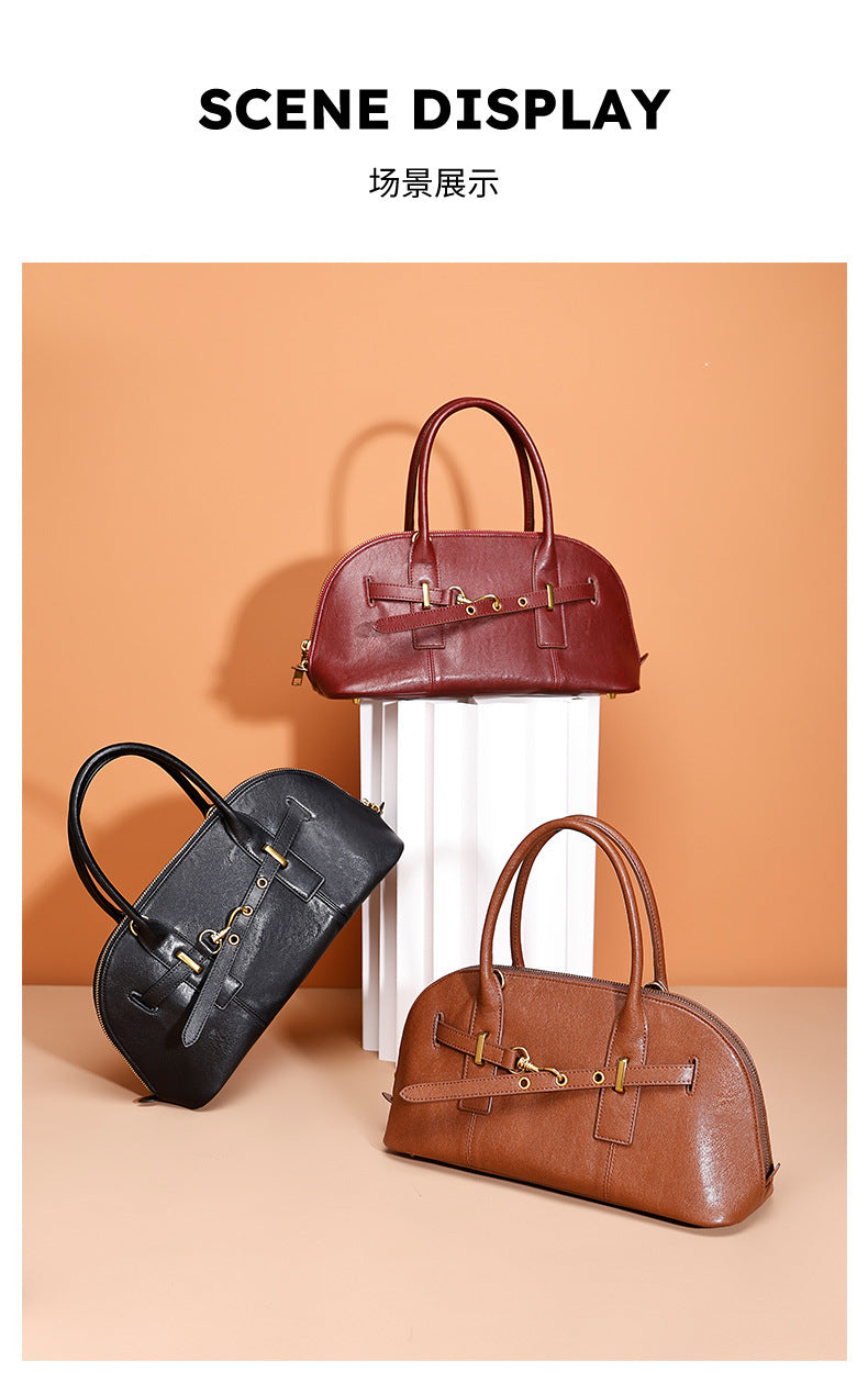 Liao Family Retro Tote Bag for Women, Large Capacity, New Trendy Fashion Women's Bag, Versatile Underarm Single Shoulder Bag, Commuting Crossbody Bag