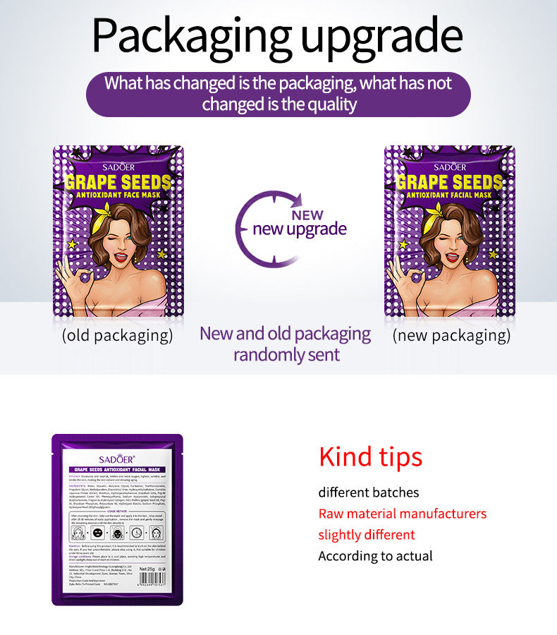 Goddess Mask SADOER Hyaluronic Acid Moisturizing Hydrating Face Mask Sheets Wholesale for  Trade