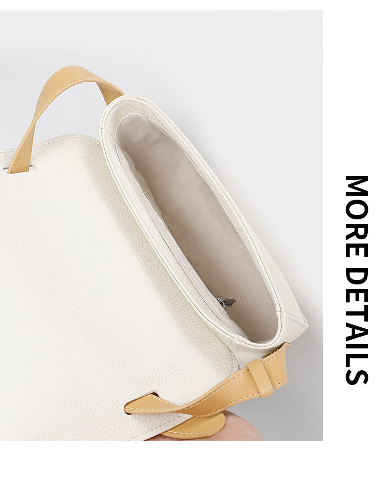 In Stock Trendy Retro Saddle Bag Semi-Circular Niche Texture Crossbody Women's Bag Simple Versatile Shoulder Bag for Women Daily Style