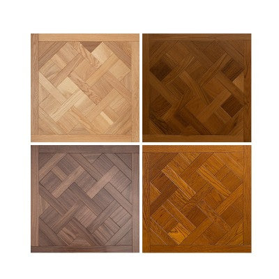 15mm Custom Square Teak Parquet Wood Flooring | High-End Engineered Hardwood Panels Anti-Slip Waterproof Click Lock Outdoor
