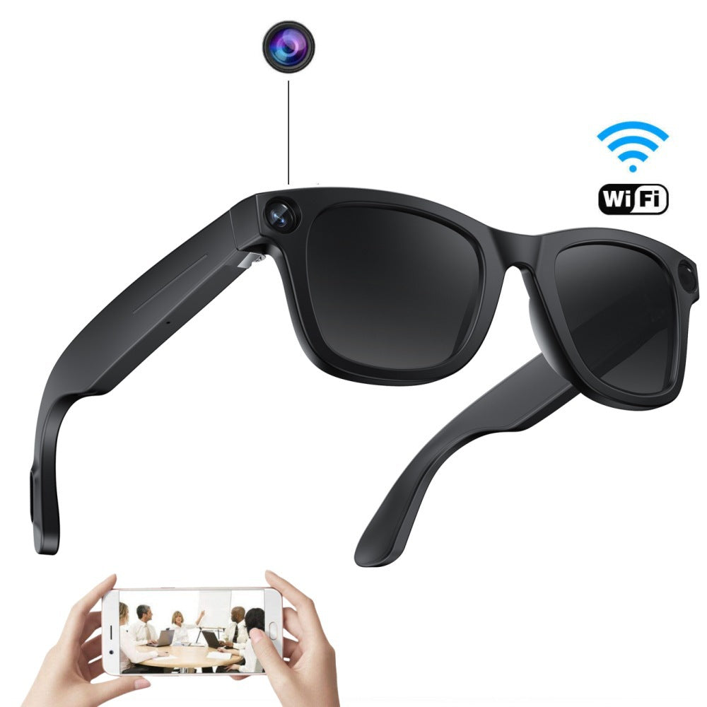 E03Smart Glasses800100 Megapixel Camera with Image Stabilization1200P Video Recording AI Simultaneous Translation Character Recognition