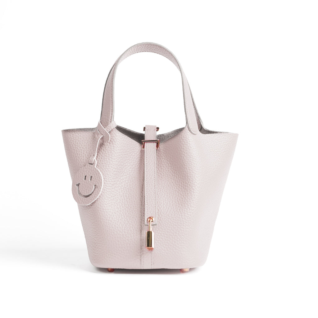European and American New Hot-Selling Simple Women's Top Layer Cowhide Large Capacity Versatile Bucket Bag Handbag