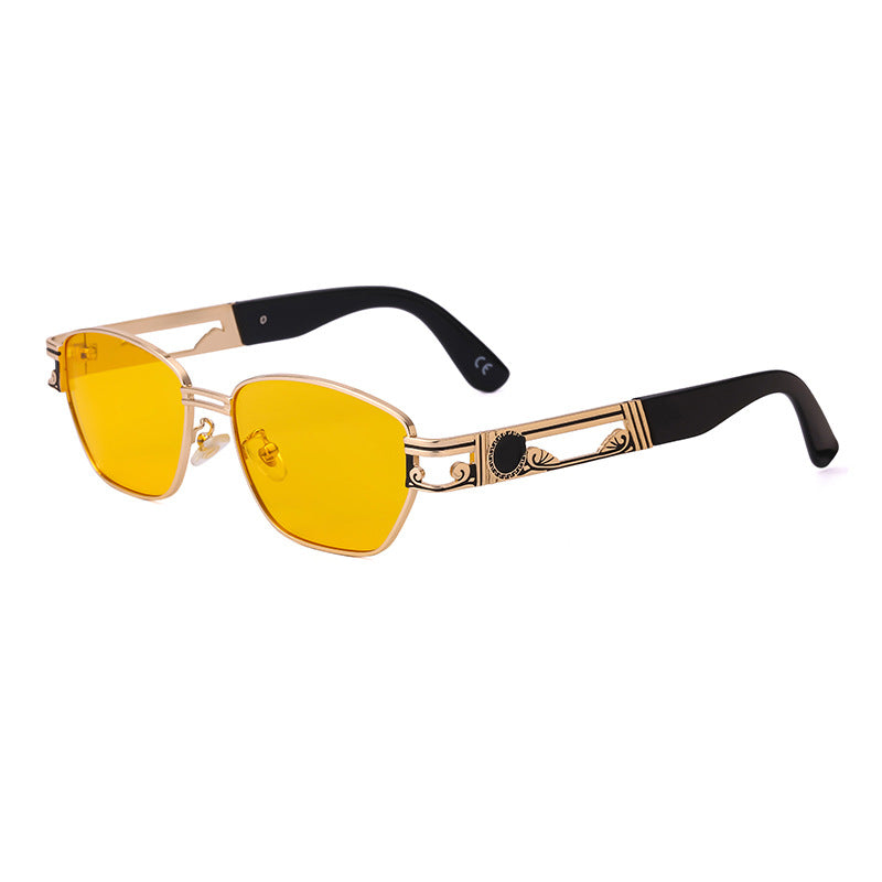 2025Steampunk Sunglasses New Men's Trendy Fashion Retro Small Square Frame Sunglasses Men sunglasses