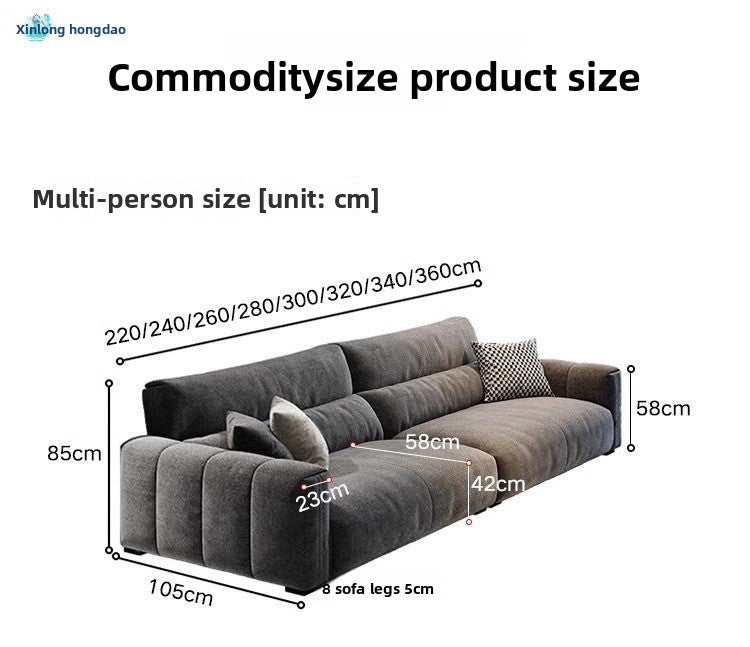 2025New Modern Simple Chenille Fabric Sofa Three-Seater for Small and Large Apartments Creative Velvet Sofa