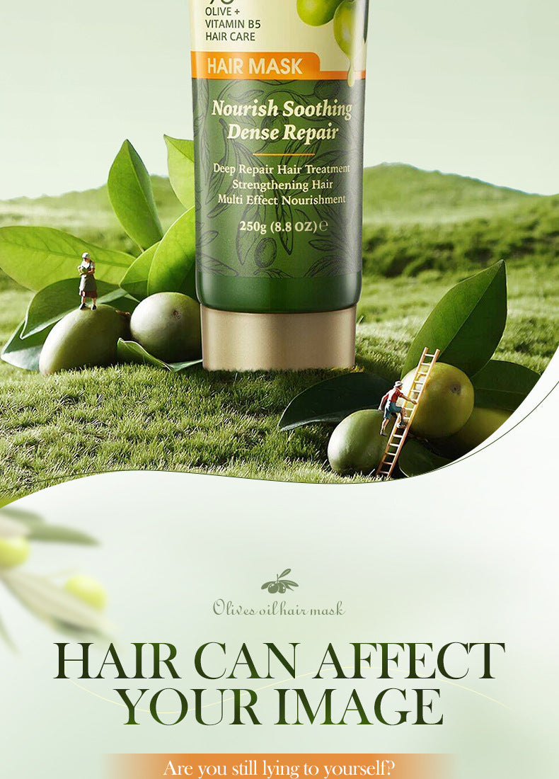 Olive Oil Hair Mask SADOER Repair Smooth Nourishing Hair Conditioner Cross-Border Wholesale