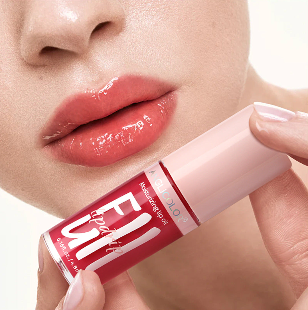 Anglicolor Temperature Changing Lip Oil Long-lasting Moisturizing Mirror Lip Gloss Plump Lips Color-changing Lip Glaze