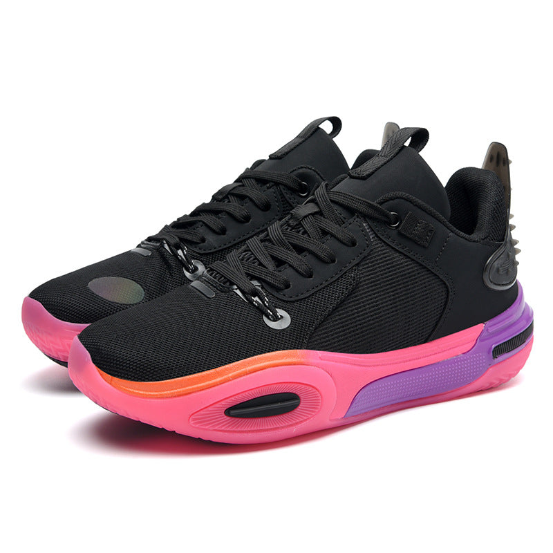 Men's and Women's Low-top Breathable Mesh Basketball Shoes Shock-absorbing Lightweight Student Trendy Couple Sports Shoes Dropshipping