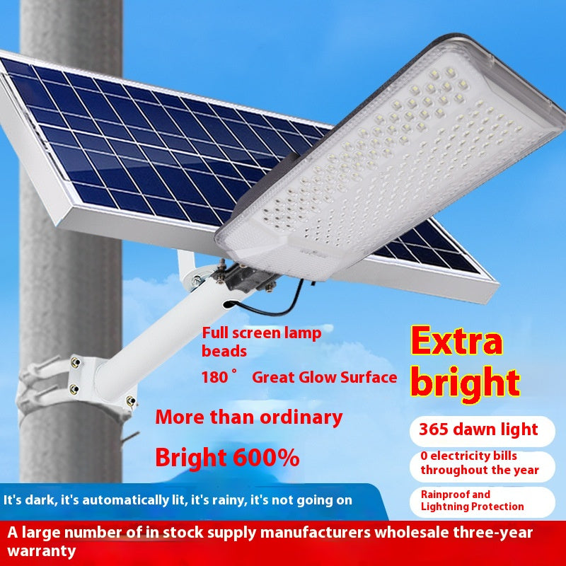 New 6m Countryside LED Solar Street Lights Waterproof Wall Lights for Garden Home Outdoor Explosion-Proof LED Lighting for Roads