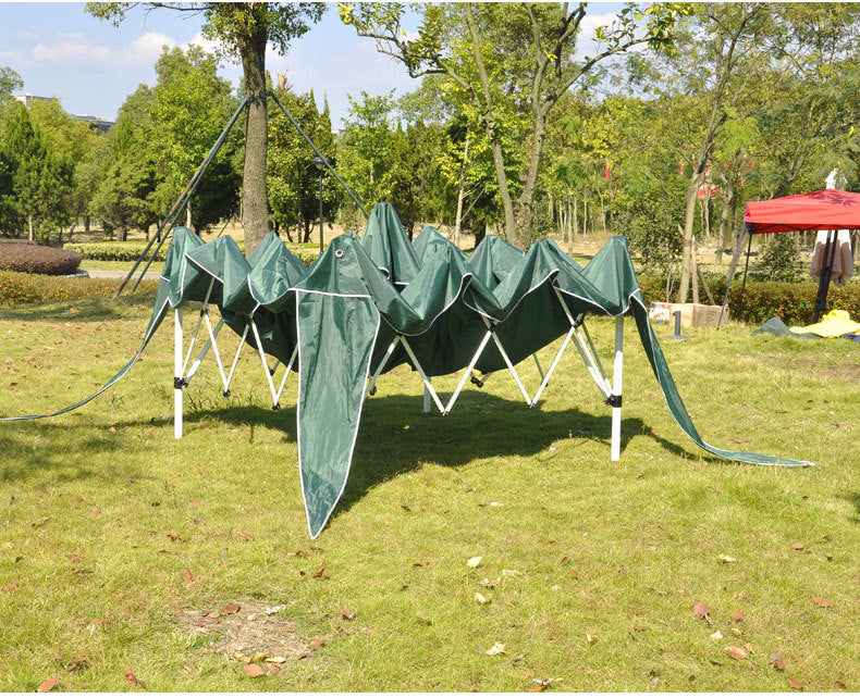 foreign trade four-corner folding tent12kg Hollow Frame Outdoor Activity Sunshade Rainproof Canopy with Enclosure