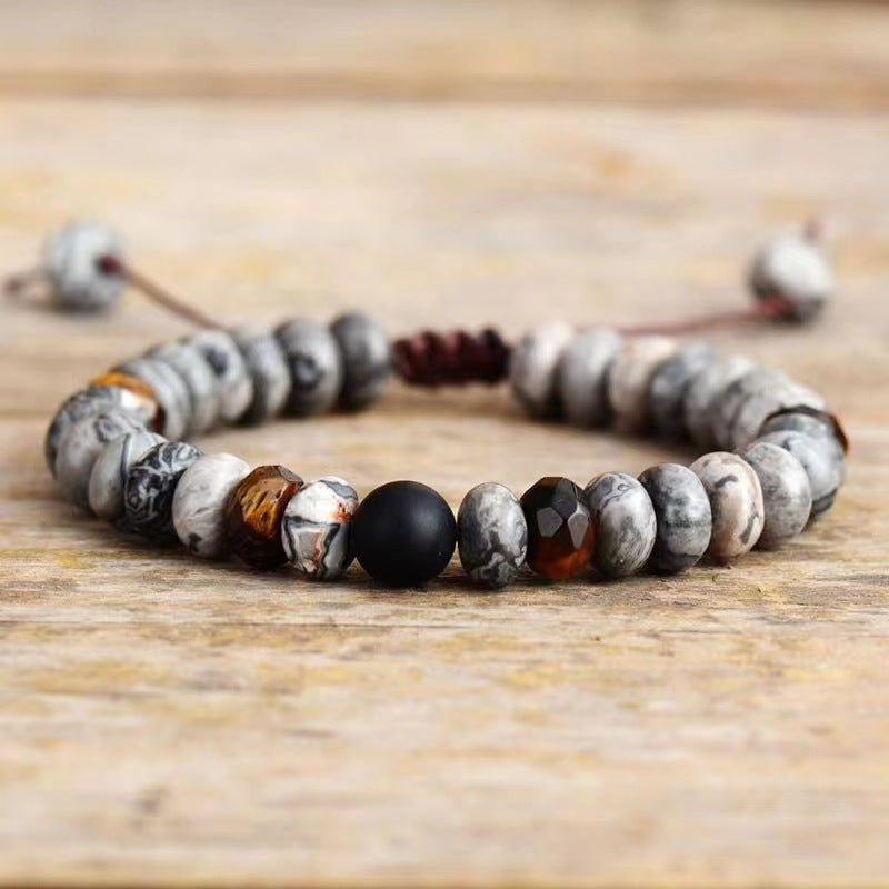 AliExpress8mm Volcanic Lava Stone Bracelet Natural Emperor Stone Couple Fashion Bracelet Factory Direct Sale