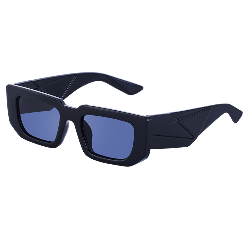 Fashion Small Frame Sunglasses for Women Trendy European and American Wide Leg Square Frame Sunglasses High-end Wholesale sunglasses