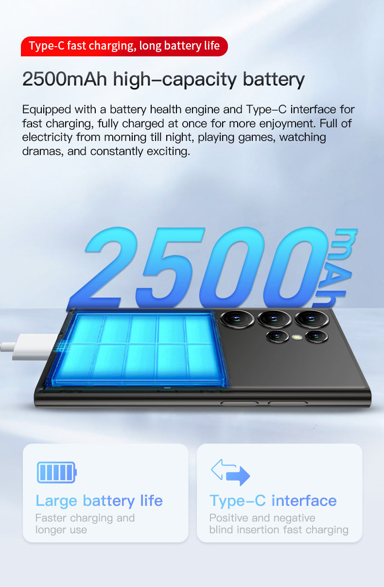 New Mobile Phone S25 Ultra Smartphone Dual SIM Mini Straight Touch Screen Android3G Ultra-small Mobile Phone